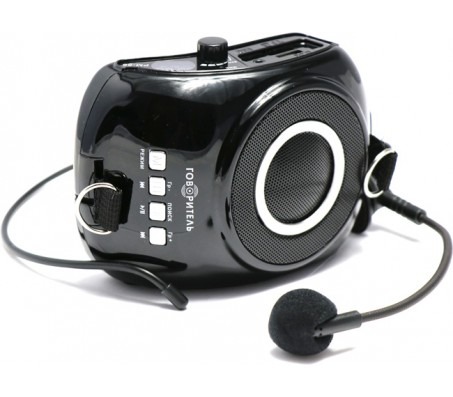 Громкоговоритель поясной РМ-88 съёмный АКБ, 45 Вт, MP3, USB, mSD, запись, AUX, Bluetooth